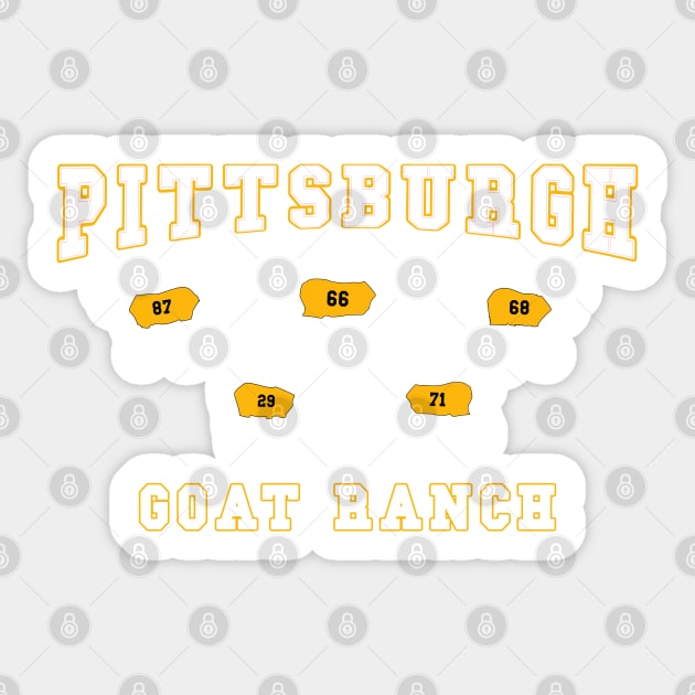 Pittsburgh Hockey GOAT Ranch Funny Hockey Animals Sticker by markz66